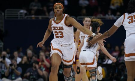 Texas' Aaliyah Moore. (Photo by Big 12)
