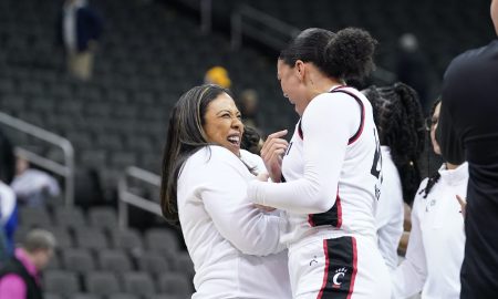 Cincinnati Coach Katrina Merriweather. (photo courtesy Big 12)