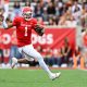 Nov 18, 2023; Houston, Texas, USA; Houston Cougars quarterback Donovan Smith (1) runs the ball during the first quarter against the Oklahoma State Cowboys at TDECU Stadium. Mandatory Credit: Maria Lysaker-USA TODAY Sports