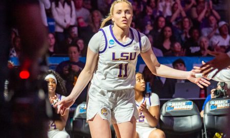 Hailey Van Lith 11 as The LSU Tigers take on the Rice Owls in the 1st round of the 2024 NCAA Tournament in Baton Rouge, LA at the Pete Maravich Assembly Center. Friday, March 22, 2024.